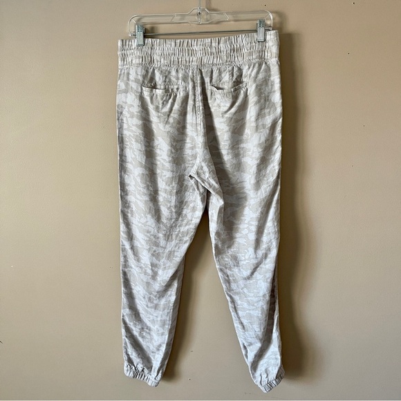 ATHLETA | Tan Camo Cabo Tide Linen Jogger Pants Sz 10 - Picture 8 of 11